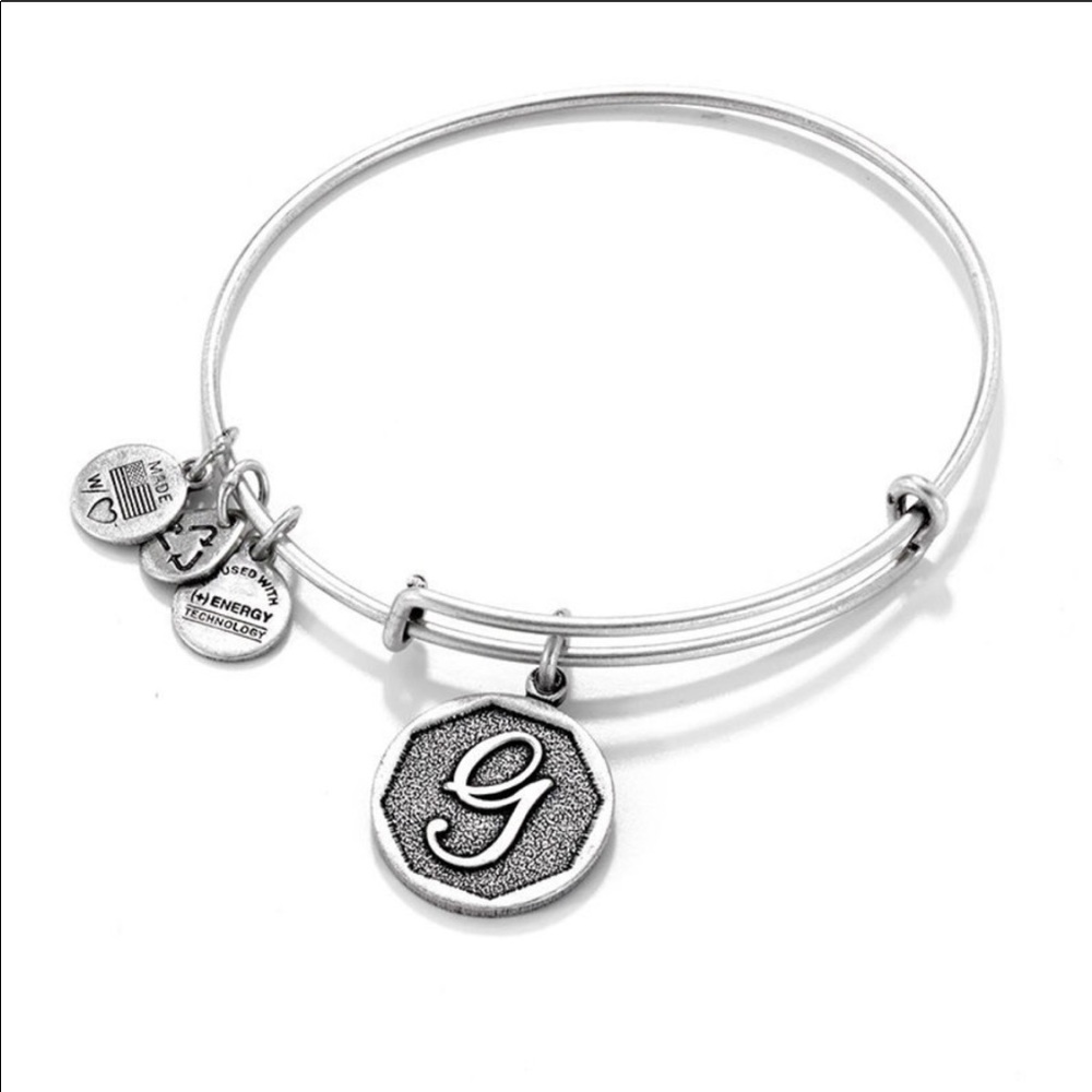 Alex + Ani G Silver Adjustable Bracelet